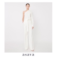 [asava ss23] Odette High-waisted Belt Pants กางเกงผู้หญิง ขายาว ทรงตรง แต่งคาดเข็มขัด กระเป๋าข้าง