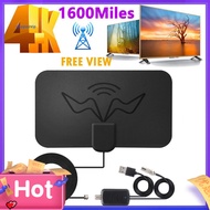 SPVPZ Digital TV Antenna Long Range Signal Booster Plug Play 1600 Miles 4K DVB Indoor Antenna for Bedroom