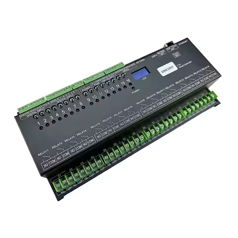 Kincony F16 ESP32-S3 Smart Home Automation Controller with 16 Manual Control Switch Buttons ESPHome 