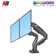 North Bayou NB F160 DUAL Monitor | DUAL DESKMOUNT Arm Stand For Two Screens 17"-27"