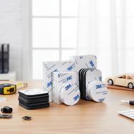 Strong Double Sided Mounting Tape Adhesive for Walls - Square/Round Foam Pad 9448A  Pita Pelekat Pem