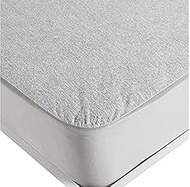 Springtek 100% Waterproof Mattress Protector | Premium Cotton Mattress Bed Cover | Breathable and No