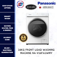 PANASONIC 10KG SMART WASH FRONT LOAD WASHING MACHINE NA-V10FA1WMY - PANASONIC WARRANTY MALAYSIA