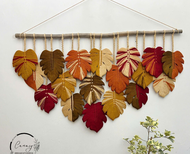 Daun macrame monstrera besar hiasan dinding handmade dekorasi ruangan aesthetic