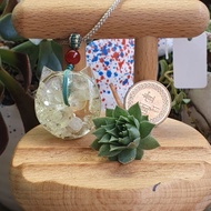 Be0529A German Flower Amber Golden Cat Head Safe Buckle 28.7 X 26.2 X 10.8mm