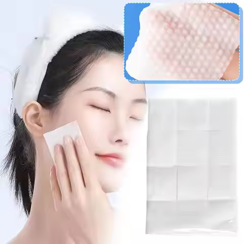 Pearl-Textured Makeup Cotton Pads Thick Pure Cotton Rounds for Makeup Removal Facial Toner Bulk Beau
