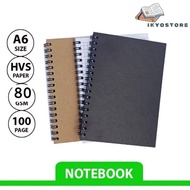A6 HVS NOTEBOOK MINI GRID NOTEBOOK SQUARE DOTTED/ 2 BLANK POLOS/ A6 Notebook