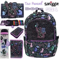 Smiggle Black Cat Bag/Smiggle Cat Gliter Backpack/Smiggle Cat School Bag/Smiggle Animalia Junior Bacpack Girl