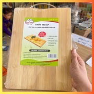 Pressed bamboo cutting board made of natural bamboo, size 24x34x1.8cm