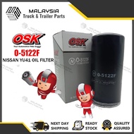 OSK O-5122F NISSAN YU41 OIL FILTER (15209-0T000)