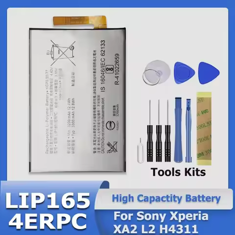 New Replace Battery For Sony Ericsson Xperia Alpha A7III XA2 L2 XZ1 PS5 XA2 Ultra SRS-XB21 A6300 PSP
