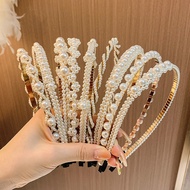 High-End Pearl Headband Female 2025 New Style Pressed Headband Simple All-Match Hairpin Outing Mori 