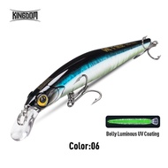 Kingdom Sinking Minnow Bait 60 80 95 105mm Vibrate Sinking Jerkbati Swimbait Magnet Trasnfer Long Ca
