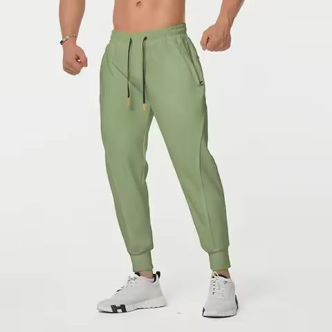 Men's Cotton Jogger Pants Tapered Cuff Training Pants For Basketball Running Gym