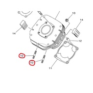 Y125 Y125ZR  RXZ EXHAUST SCREW SKIL EXHAUST HEAD