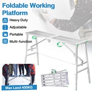 1.4M 1.6M 1.8M Foldable Working Platform Heavy Duty Scaffolding High Stool Work Bench Paint Stand Me