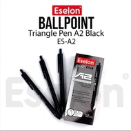 Black Semi Gel Pen Triangle Echelon ES-A2 0.7 mm Ballpoint Pen Semi Gel Ink Pen