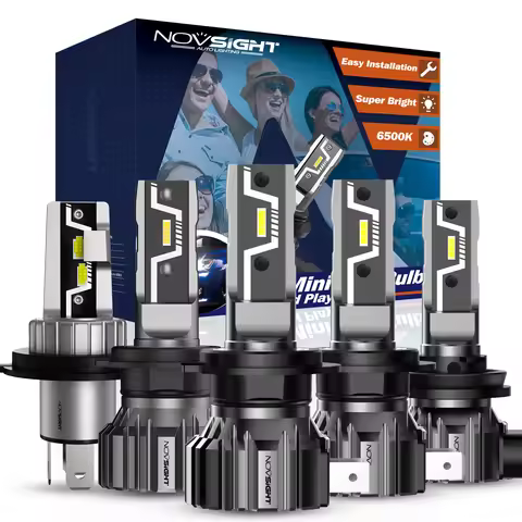 NOVSIGHT H11 LED Headlight Bulb H4 H8 H9 H1 9005 HB3 9006 HB4 880 881 Mini Size Car Lamps 50W 10000L