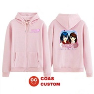 Jaket sakura school simulator zipper anak bahan premium