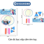 Bộ Vợt Cầu Lông Trẻ Em GIGAHOME Tặng Kèm 2 Cầu Tay Cầm Bọc Xốp Êm Ái 7216