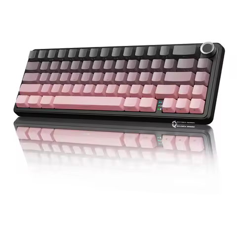 Attack Shark X66 RGB Wireless Mechanical Keyboard Hot-swappable Metal Knobs Gaming Keyboard For FPS