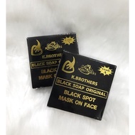 3pcs K.Brothers Grade A Black Soap Original 1989 50g x 3pcs