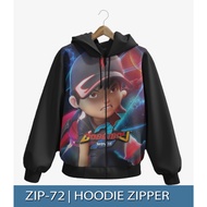 BOBOIBOY HALILINTAR 3D Printing Zipper Hoodie Jacket Boboiboy Trendy Children's Jacket ZIP-72