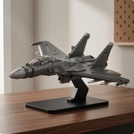 Stealth Jet Model Metallic Finish Fighter Jet Model Brick-Built Aircraft Printed Details Building To