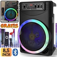 SPEAKER BLUETOOTH MITSUYAMA MS-4020BT ROCKER LED 85 INCH FREE MIC WIRELESS KARAOKE + REMOTE - SPEAKE