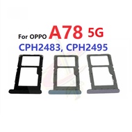 Sim tray For oppo A78 card holder CPH2483 CPH2495