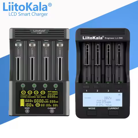 Liitokala lii-600 lii-500 lii-500S LCD 3.7V 1.2V 18650 26650 21700 Battery Charger,Test the battery