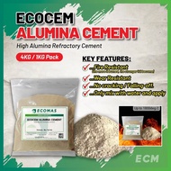 ECOCEM ALUMINA CEMENT CA-50 (4KG /  1KG PACK) SIMEN TAHAN PANAS, REFRACTORY CASTABLE ALUMINA CEMENT 
