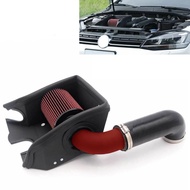 Black&Red Air Intake Induction Pipe   Heat Shield Filter for Golf MK7 TSI TFSI EA211