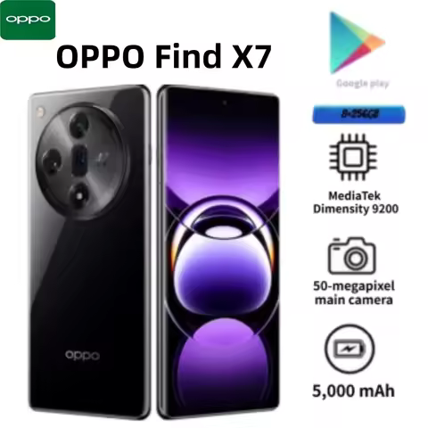 2026 new OPPO Find X7 5G 8GB RAM 256GB ROM Unlocked Smartphone, 120Hz AMOLED, 5000mAh, Fast Charge