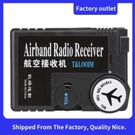 1 PCS 118-136MHz Airband Radio Receiver Black Plastic High Sensitivity Air-To-Ground Aeronautical Ba