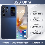 S26 Ultra Flagship Smartphone 108MP Camera 7.3" FHD 16GB+1TB Photography Phone, Gaming Smartphone Fl
