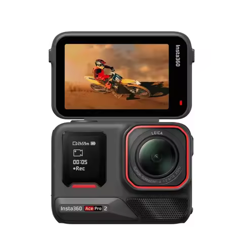 Insta360 ACE PRO 2 360° Camera 8K Video Modes Mini Tripod 128GB Bundle Dual Battery Get-Set Bundle (