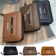 Zipper Card Holder Anti Theft Brush Anti Degaussing Large Capacity Wallet Purse Coin Small E5m5