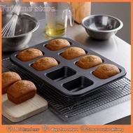 8 Cavity Mini Loaf Pan Non-stick Bread Pan Carbon Steel Brownie Pan Versatile Small Bread Loaf Pan