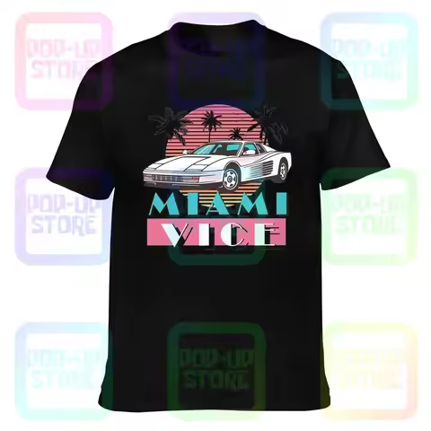 Miami Vice Vintage, Miami Beach, Miami Florida T-shirt Tee Shirt Pop Trend Hip Hop Best Seller