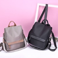 Korean youthful style anti-theft plain fabric women's backpack