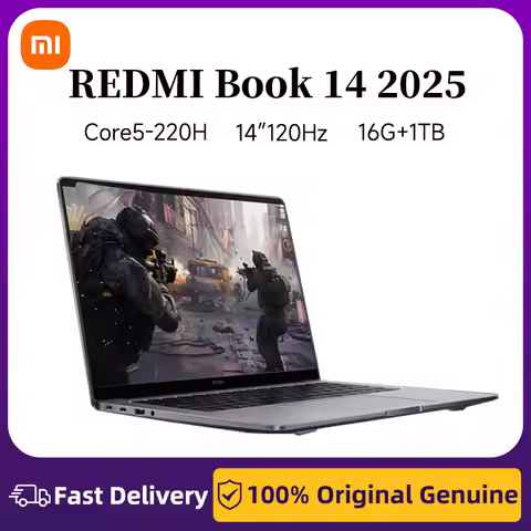 Xiaomi Laptop Redmi RedmiBook 14 2025 Intel Core Core5-220H Processor 16GB/32GB 512GB/1T/2TB 2.8K Sc