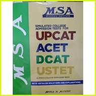 ♝ ◆ ❂ ORIGINAL/AUTHENTIC 2022edition MSA SIMULATED COLLEGE ADMISSION TEST UPCAT (MSA REVIEWER COLLE