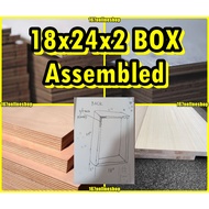 18x24x2 Box assembled (5pcs 3/4 plywood)(unpainted)