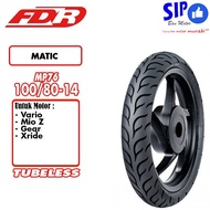 Ban motor matic Soft compound FDR Sport MP76 100 80 ring 14 Tubeless