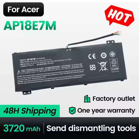 Keyuan AP18E7M 58.75wh AN517-52 AN517-51 AN515-54 AN515-43 battery for Acer Nitro 5 AN515-44 AN715-5