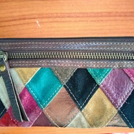 Dompet Fossil Patchwork Vintage Original Preloved