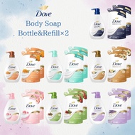 Dove Body Wash Shampoo & Refill Set 470g+330g×2 Japan