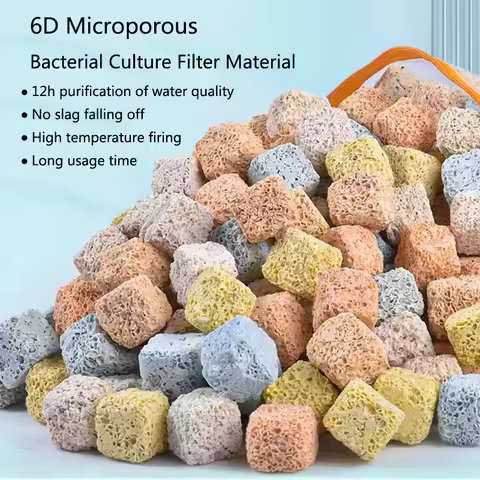 100g 200g 500g 6D Aquarium Bio Balls Biochemical Ball Filter Media for Aquarium Filter Accessories f
