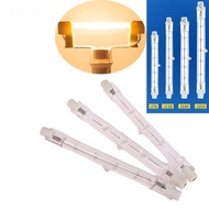 หลอดไฟเชิงเส้น R7S หลอดฮาโลเจนหรี่แสงได้60W/80W/100W/120W/150W/500W/1000W/1500W 78Mm/118Mm/119Mm/254